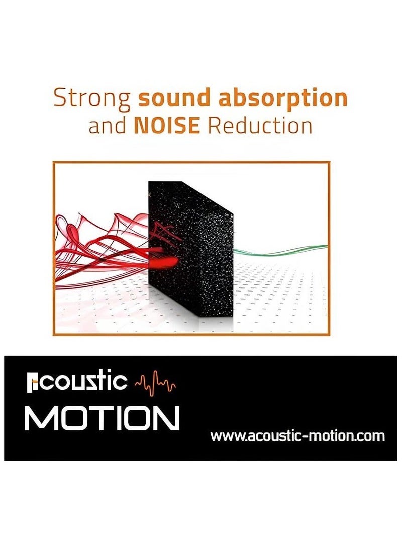 Acoustic Motion Acoustic Foam Panels-Sound Proof LINES design Panel With Self-Adhesive Set Of 12 3X30X30Cm Dark Grey Stylish Acoustic Panels Basic For studio,recording,home,office,Acoustic Room Treatment - Image 3