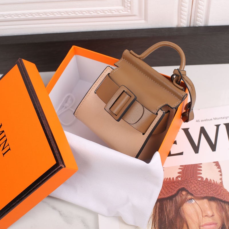 Style Color-Matching Leather Women'S Shoulder Bag Cowhide Crossbody Bag Fashion Kelly Handbag - Image 5