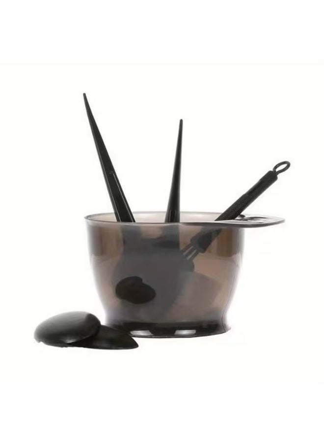 Goolsky 5-Piece Hair Dye Tools Set with Bowl, Comb, Earmuffs, Palette Brush, and Mixing Rods for Normal Hair - Durable Accessories for Easy Application - Image 5