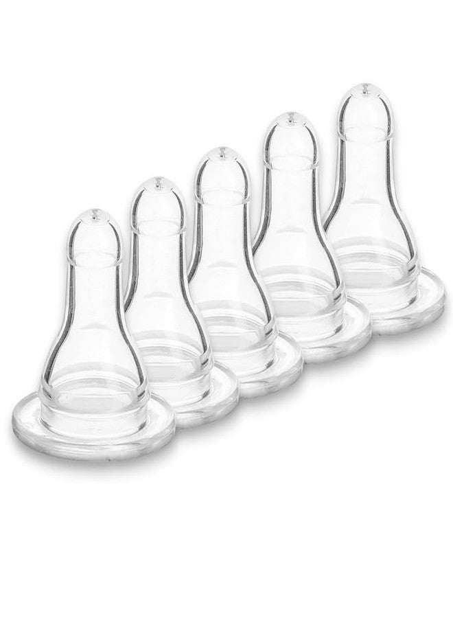 RB POINT Infant Nipple for All Type Feeding Bottles (Pack of 5 Nipple, Silicone) - Image 1
