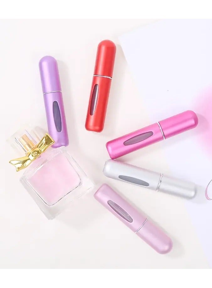 أوريتي زجاجة رذاذ صغيرة قابلة لإعادة التعبئة - 5 مل، زجاجة نقل فرعية للكولونيا والعطور، حجم صغير وقابل للحمل للسفر أو التخزين المريح، إكسسوارات التجميل - Image 4