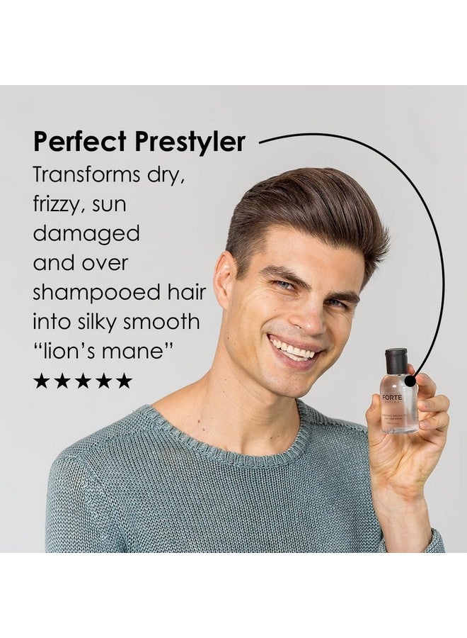 Alex Costa Hydrating Argan Oil Daily Hair Serum By Forte Series Sulfate Free Argan Hair Oil For Men Hair Serum For Dry Damaged Hair, For Styling Hair (75 Ml / 2.5 Oz) - Image 1