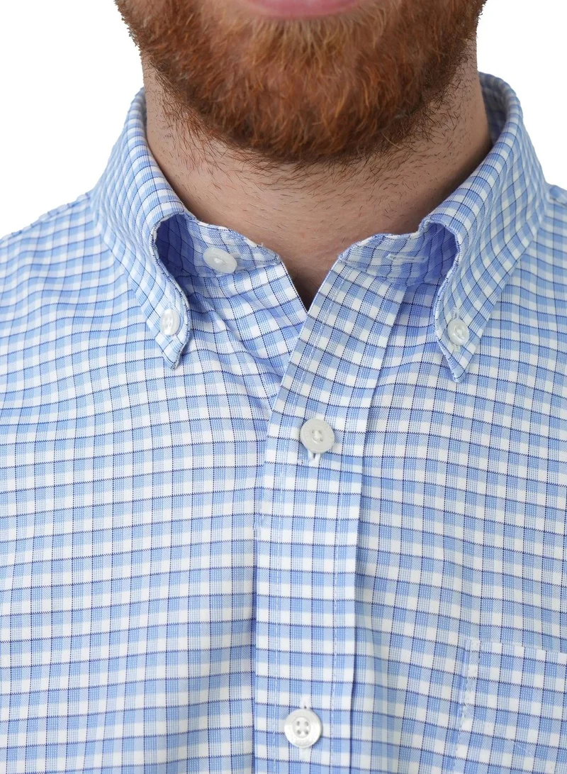 GIORDANO  Men's Wrinkle-Free Long Sleeve Cotton Oxford Shirt for Men | Best Price UAE