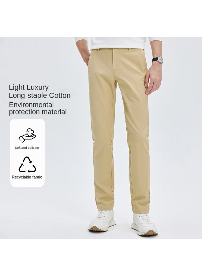 Septwolves Eco-friendly Recyclable Basic Versatile】25 Autumn Winter Classic Men's Pants Multi-color Brushed Casual Trousers For Men - Image 2