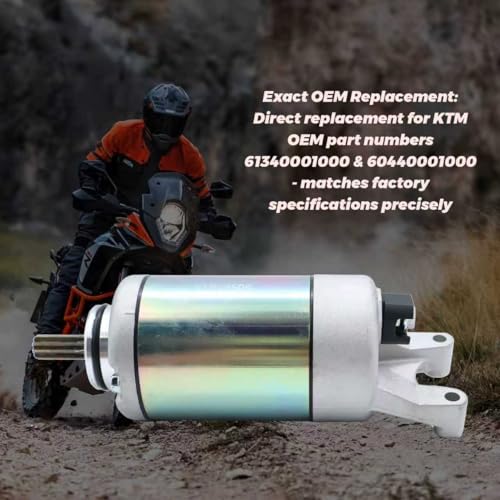 MOTOBULL Starter Motor Compatible with KTM 1090 1190 1290 Adventure Super Duke 61340001000 60440001000 2017-2019 Models - Image 3