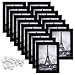 upsimples 5x7 Picture Frame Set of 17,Black Picture Frames for Wall or Tabletop Display,Gallery Wall Frame Set - Image 2