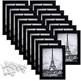 upsimples 5x7 Picture Frame Set of 17,Black Picture Frames for Wall or Tabletop Display,Gallery Wall Frame Set - Image 1