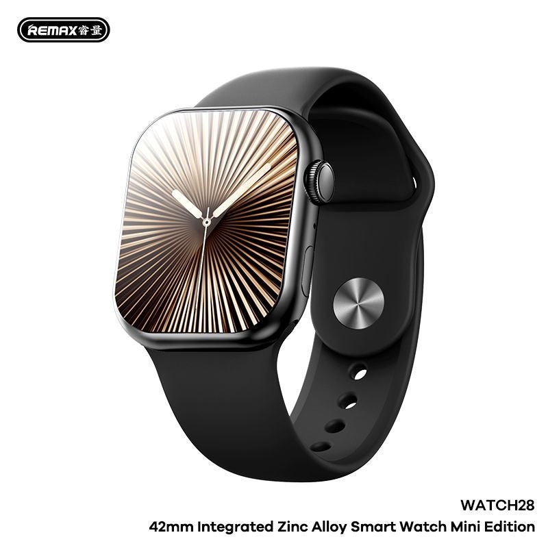 ريماكس ساعة REMAX WATCH28 الذكية تتميز بـ NFC، ومكالمات Bluetooth دون الحاجة إلى الوصول إلى هاتفك، وتتبع النوم، ومراقبة الصحة، مثالية للتنقل والعمل في المكتب - Image 1