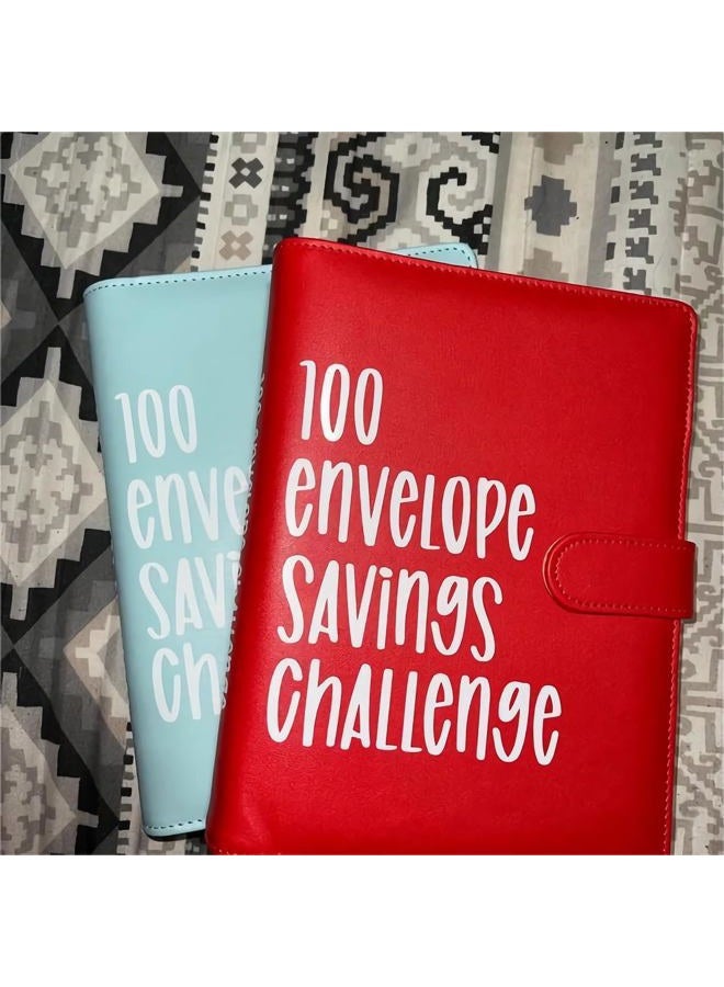 PIN&WEI 100 Envelope Challenge Binder, Savings Challenges Sheets，Easy and Fun Way to Save $5,050, Budget Binder with Cash Envelopes, Savings Challenges Binder, Budget Planner Book for Budgeting (Black) - Image 5
