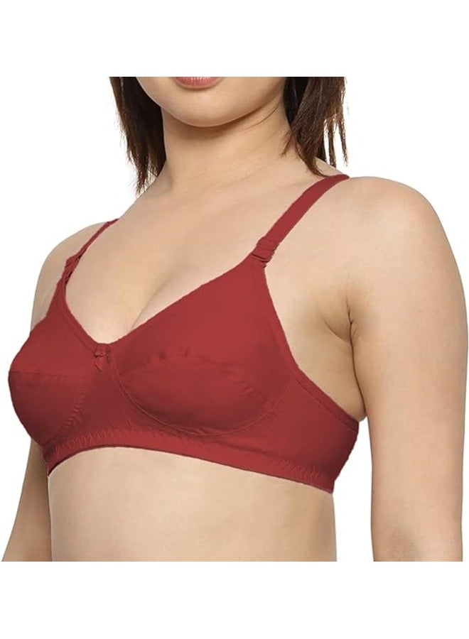 Love Bell Women's Everyday Bra - Double-Layered, High Coverage, All-Day Comfort Bra - Image 2