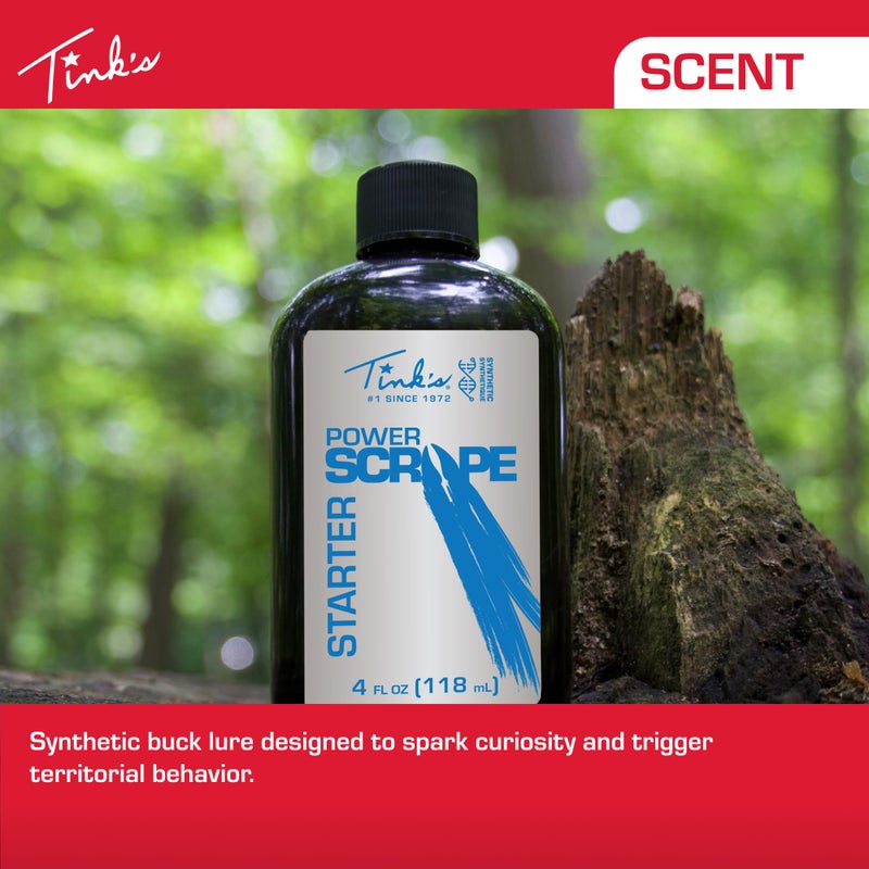 Tink's Power Scrape Starter|4 Oz Bottle|Hunting Accessories,Mock Scrape Starter for Natural or Mock Scrapes|Invader Synthetic Buck Scent Lure,Deer Scents + Attractants for Breeding Season,Brown - Image 3