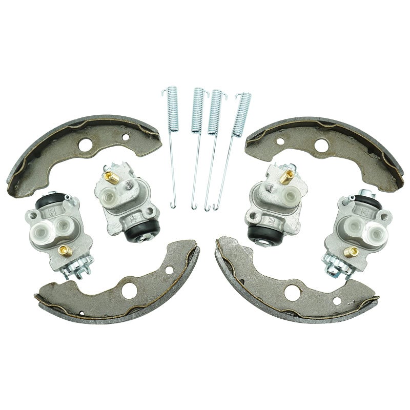 M MATI Front LeftRight Brake Wheel Cylinders Set all 4 with Brake Shoes for Honda Rancher 350 400 Rubicon 500 Rincon 650 TRX350 TRX400 TRX500 TRX650