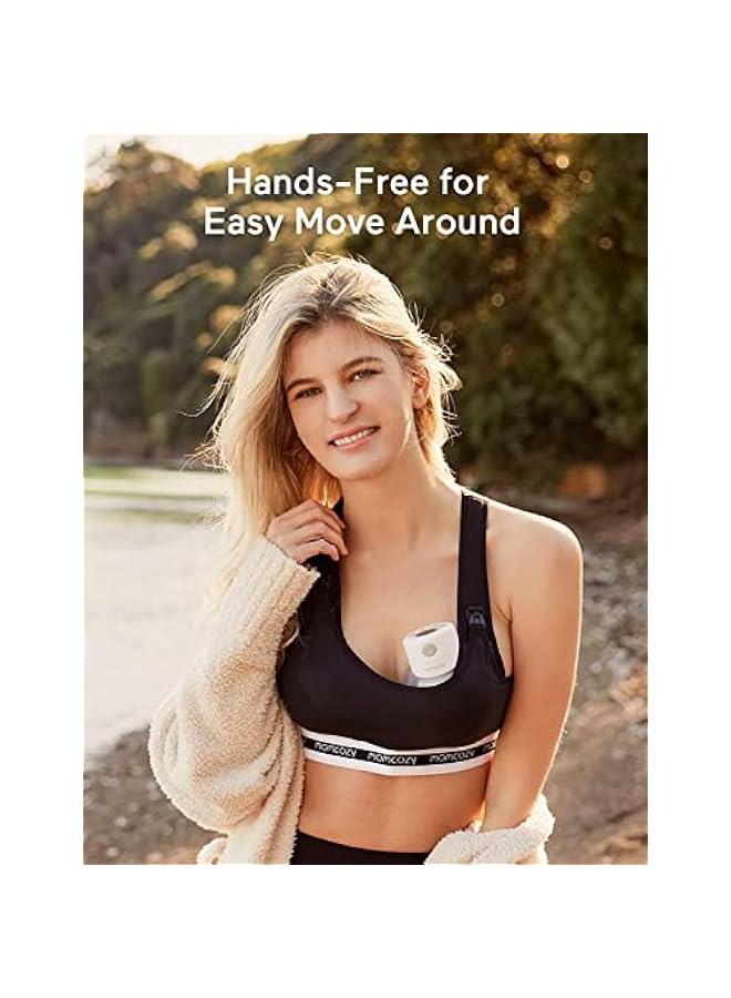 Wearable Breast Pump Hands Free, Electric Portable Wireless Milk Pump with LCD Display, with 2 Modes  9 Levels Low Noise Wireless Rechargeable Electric Breast Pump, 24mm Flange, Double Side, 2 PCS - Image 5