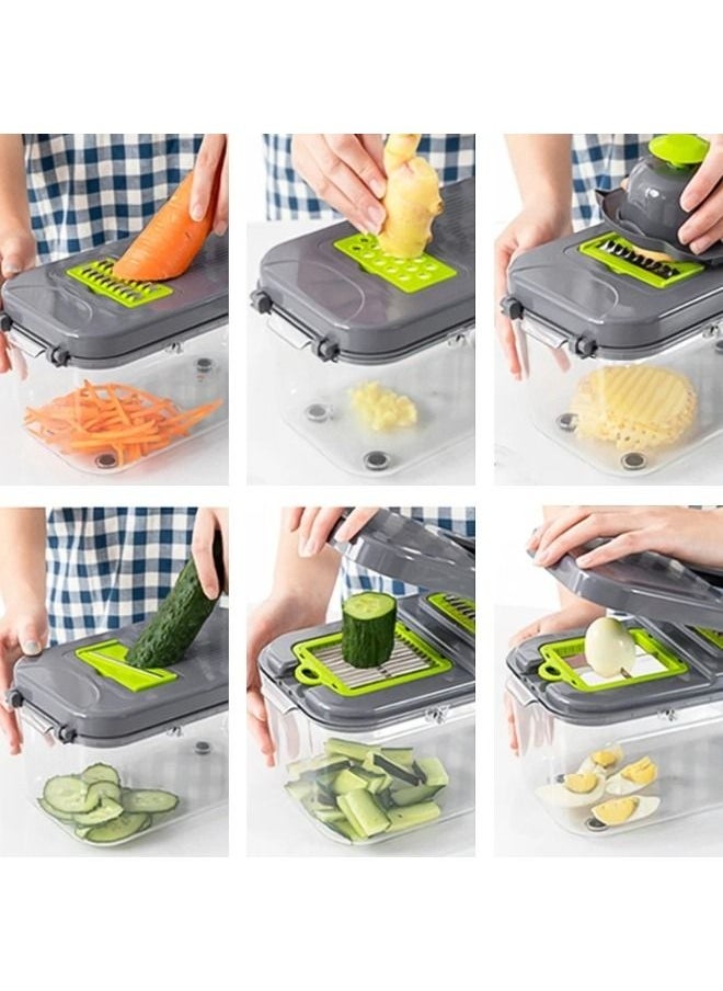 22 in 1 Multifunctional Vegetable Slicer Fruit Vegetable Slicer Carrot Grater for Kitchen with Container - pzsku/ZCB3B9E4302DAFDF3E44CZ/45/_/1683528544/637420ea-9176-43f9-b16e-37382bfd2aab