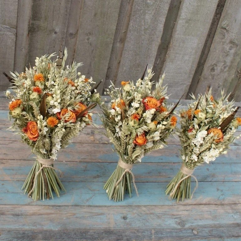 Y&D Natural Pampas Grass Bouquet Mix - Dried Boho Wedding Flowers, Rustic Farmhouse Table Desk Decor, Dried Plants Arrangement - Image 2