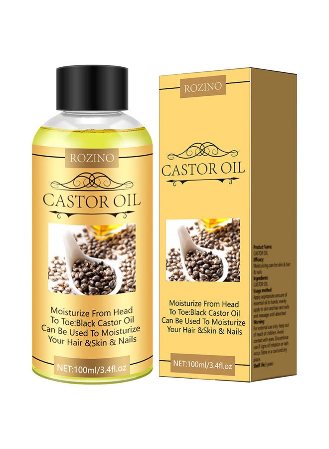 روزينو زيت الخروع روزينو للعناية بالشعر وتدليك الجسم وزيت أساسي للعناية ببشرة الوجه وترطيبه - Image 1