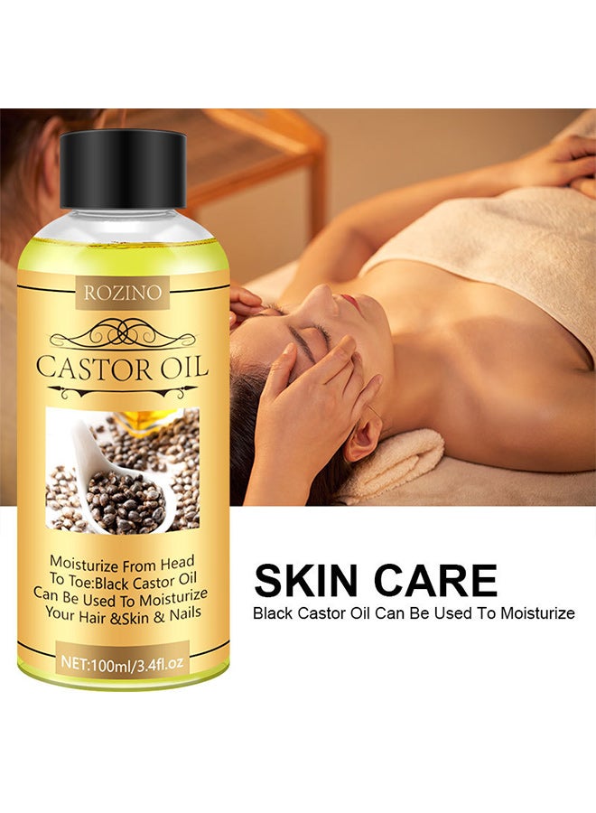روزينو زيت الخروع روزينو للعناية بالشعر وتدليك الجسم وزيت أساسي للعناية ببشرة الوجه وترطيبه - Image 4
