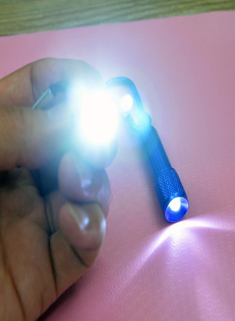 Generic Mini Keychain with LEDs Flashlight Ultra Compact Bright Tail Switch Flashlights for Home Camping Travel Outdoor Activities  - Image 2