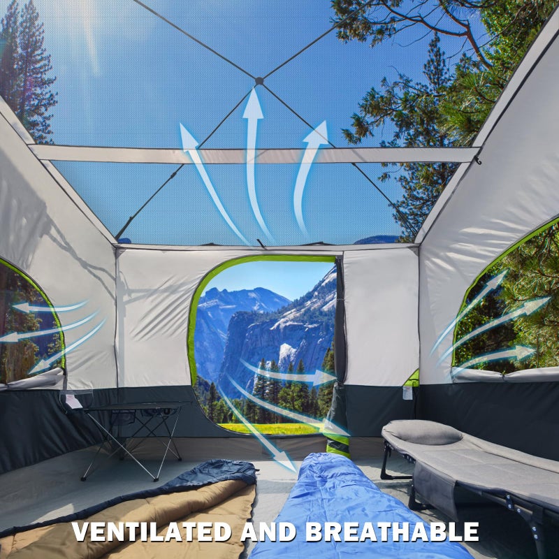 UNP Camping Canopy - Inner Tent - Side Tents - SUV Camping Cube for 10' x 10' Pop Up Canopies (Canopy Pole/Shelter NOT Included) (Dark Blue-Inner Tent) - Image 2