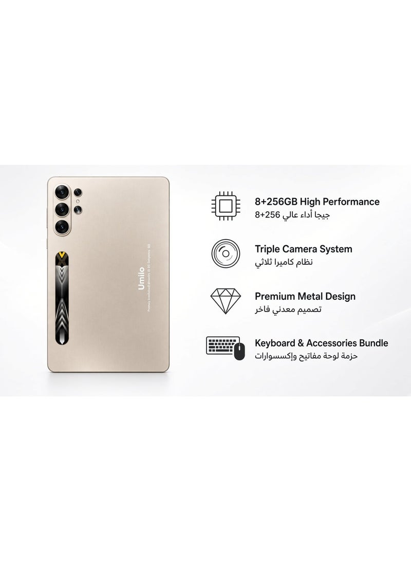 Umiio S26 Ultra 10.1-Inch Incell Android 15 Tablet, 16GB RAM, 1TB ROM, Dual SIM 5G & WiFi Connectivity, HD Touchscreen Display, Portable Tablet PC with Large Storage, Bluetooth, High Performance, Slim Design for Work, Study, Gaming, Streaming, Browsing & Travel - Image 4