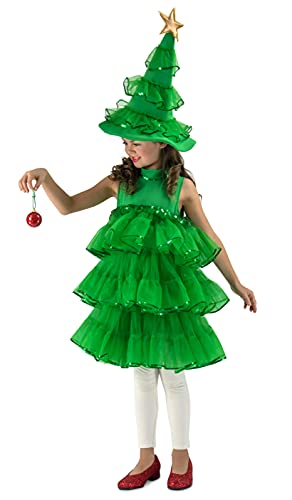 Rubies Girls Princess Paradise Glitter Christmas Tree Costume Medium - Image 1