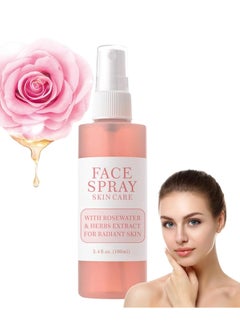 KOEC Rose Water, Rose Water Spray for Face, Hydrating Face Mist Organic with Glycerin & Plant Extracts, Skin Refreshing & Non-Greasy Instant Hydration for All Skin Types, Rejuvenates & Clarifies 100ml  - Image 1