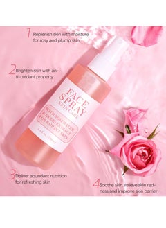 KOEC Rose Water, Rose Water Spray for Face, Hydrating Face Mist Organic with Glycerin & Plant Extracts, Skin Refreshing & Non-Greasy Instant Hydration for All Skin Types, Rejuvenates & Clarifies 100ml  - Image 2