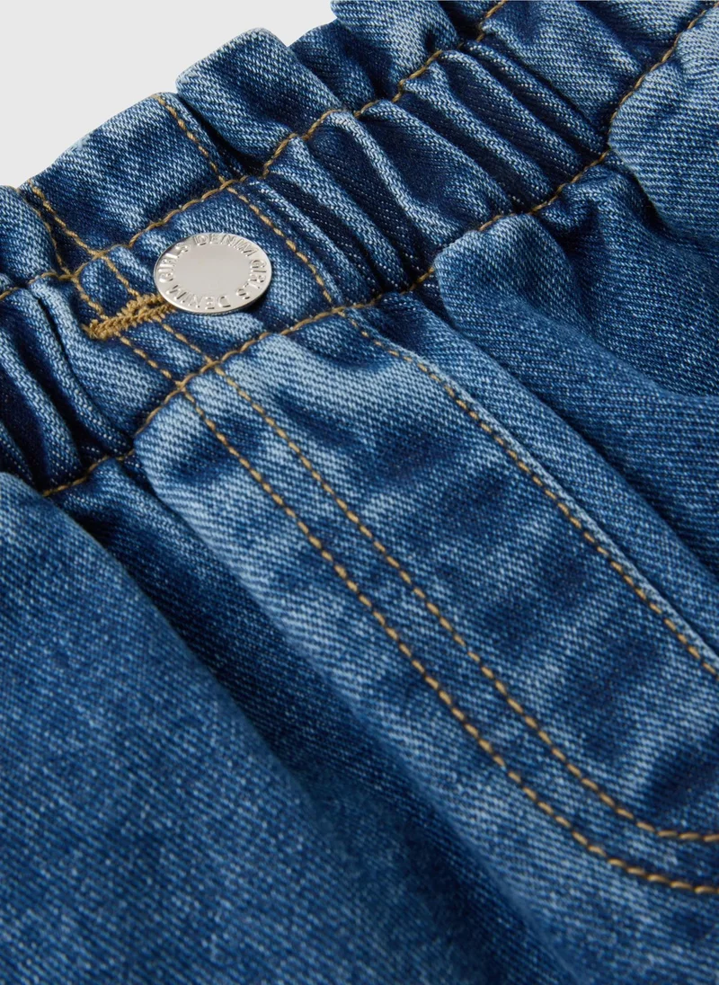 Matalan Girls Mid Wash Denim Shorts