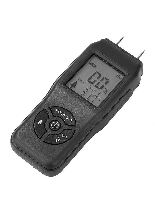 Generic - Digital Wood Moisture Meter LCD Display with Backlight Timber Humidity Tester Moisture Content Temperature Detector Wood Types Selectable - Image 1