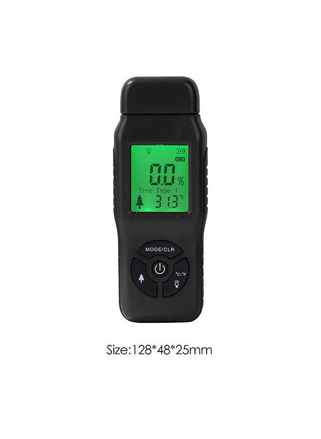 Generic - Digital Wood Moisture Meter LCD Display with Backlight Timber Humidity Tester Moisture Content Temperature Detector Wood Types Selectable - Image 1