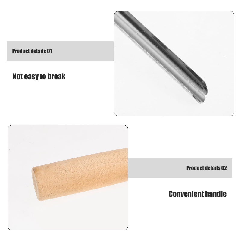 2pcs Stainless Steel Fruit Corer Remover Set with Serrated and Smooth Edges for Cherry Pitting Kitchen Tool - Image 4