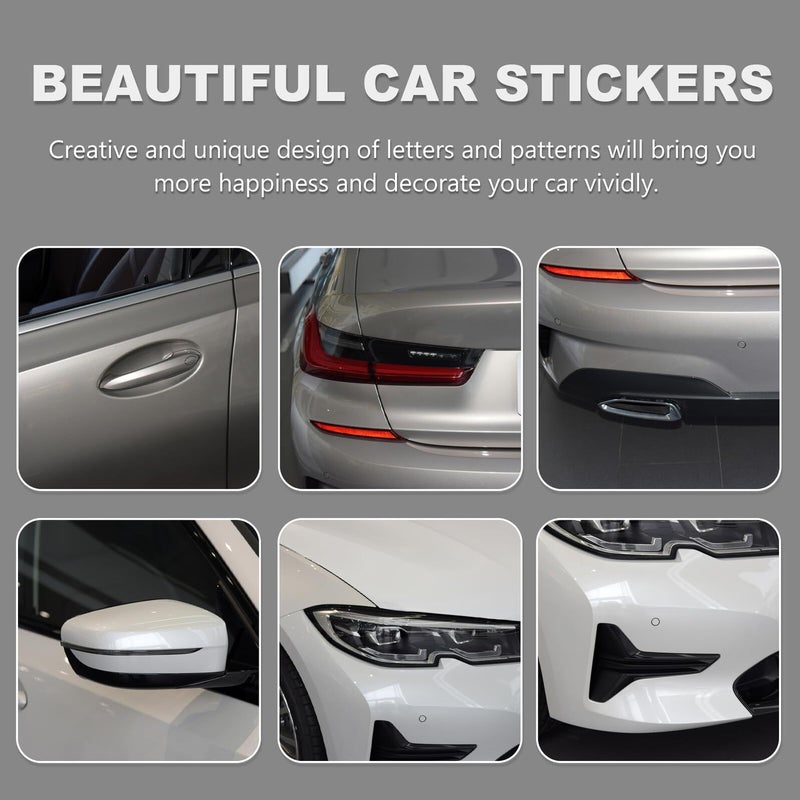 6 Pcs 3D PVC Car Devil Stickers Black Vinyl Window Decals Set For Automotive Exterior - Image 3