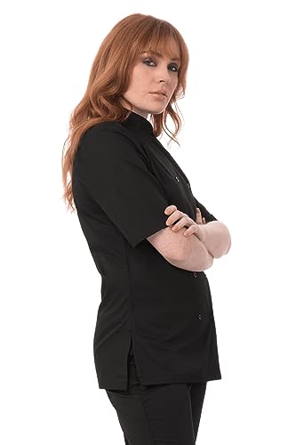 Chef Works Women's Avignon Bistro Shirt, Black, X-Large - Image 2