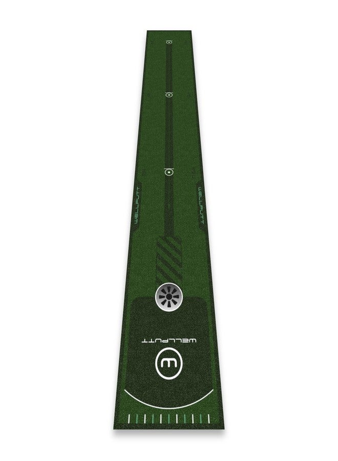 WELLPUTT - Golf Putting Training Mat - 8ft Essential - Image 1