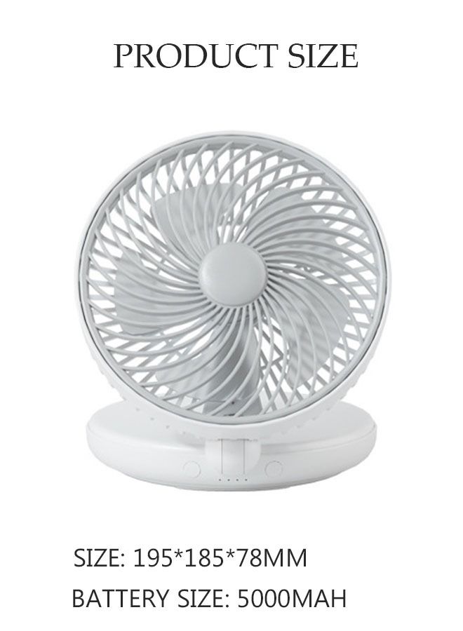 DUNISO Air Circulator Fan Small Quiet Turbo Force Desk Fans with Base-Mounted Controls 5 Speed Cooling Fan Floor Fan Wall Mounted Fan for Whole Room Home Bedroom Office  - Image 4