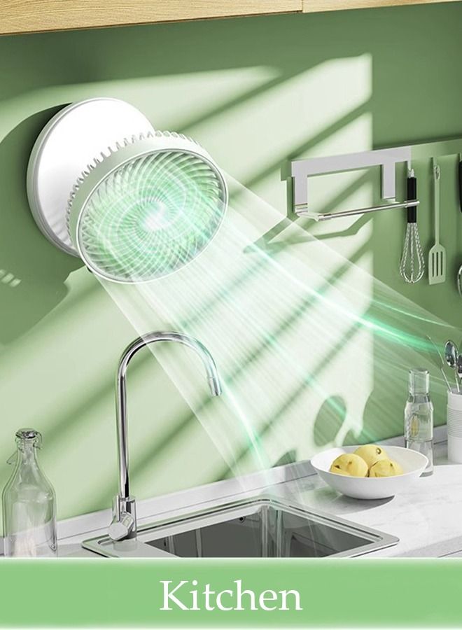 DUNISO Air Circulator Fan Small Quiet Turbo Force Desk Fans with Base-Mounted Controls 5 Speed Cooling Fan Floor Fan Wall Mounted Fan for Whole Room Home Bedroom Office  - Image 5