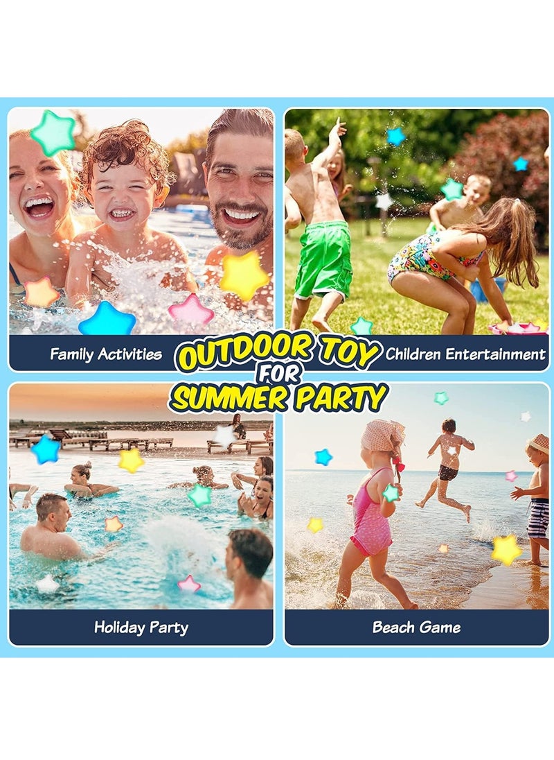 Generic - Water Balloons Reusable 6 PCS Soft Silicone Water Splash Ball for Kids School Self-Sealing Refillable Water Ballfor Kids Adults Fun Water Fight Game Summer Swimming Pool Party Supplies（B） - Image 1