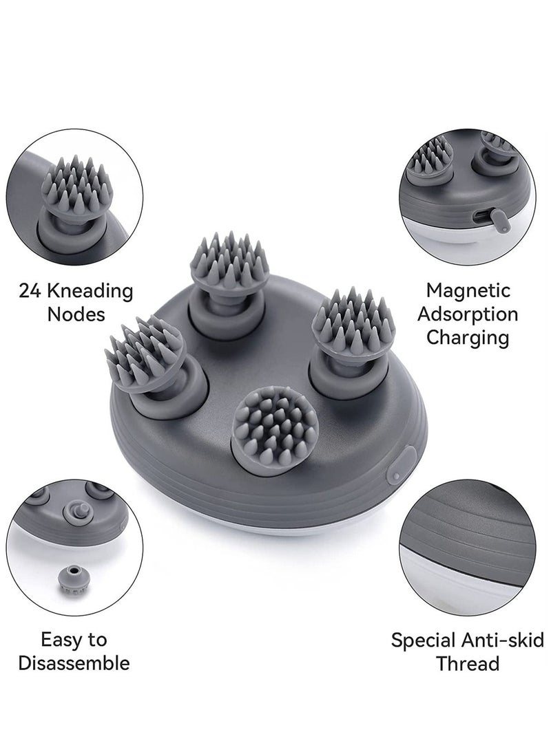 Y&D Electric Scalp Massager, Waterproof Portable Head Massager for Hair Growth, Full Body Massage, Versatile Pet Handheld  - Image 2