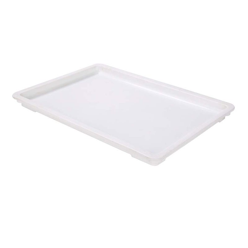 Restaurantware Restaurantware LID ONLY Lid For Proofing Box 1 Rectangle Lid For Dough Box  Stackable Dishwashable White Plastic Lid For Pizza Dough Box Durable Proofing Box Sold Separately 