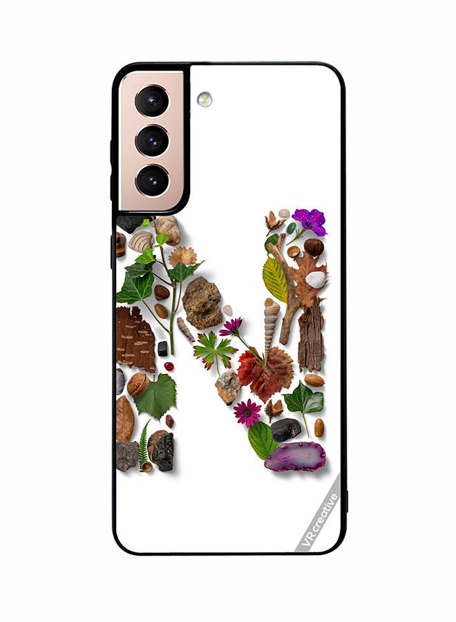 VR CREATIVE Protective Case Cover For Samsung Galaxy S21 Plus 5G Alphabet N Design Multicolour - Image 1