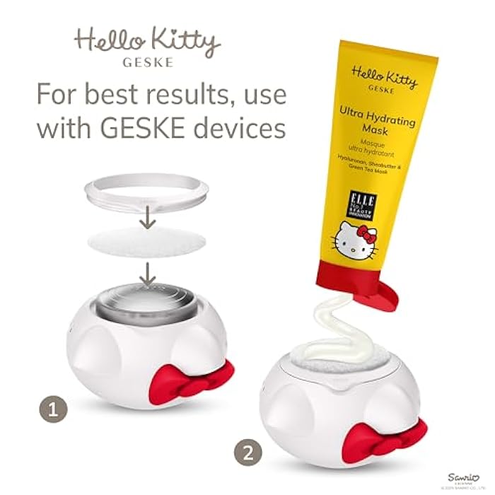 GESKE x Hello Kitty Ultra Hydrating Mask | Pair with Sonic Warm & Cool Mask | Moisturizing & Hydrating Face Mask Lotion | Vegan | Hydrating Moisturizers & Creams | Daily Care | Best Facial Mask - Image 5