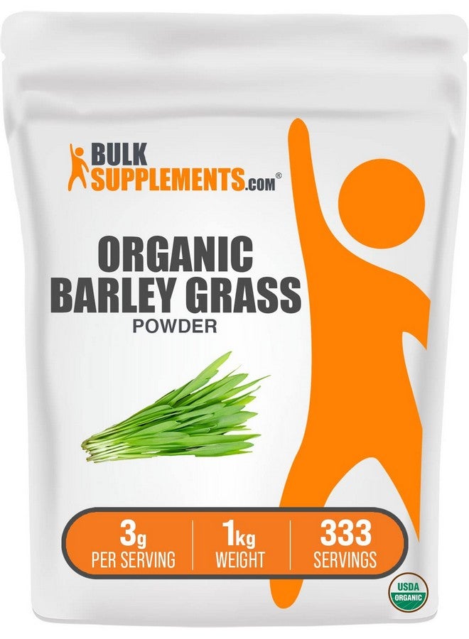 BULKSUPPLEMENTS.COM مسحوق عشبة الشعير العضوي مسحوق الشعير مسحوق الأغذية الخضراء مسحوق عشبة الشعير مسحوق الخضروات العضوية نباتي 3 جرام لكل وجبة (1 كيلوجرام 2.2 رطل) - Image 2
