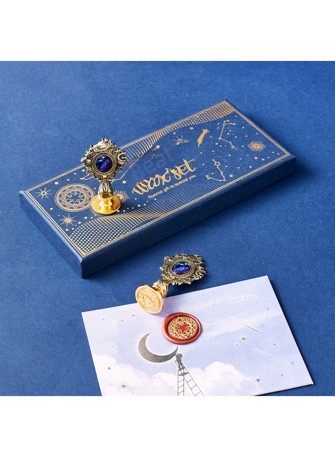 BLOT Fire Paint Seal Full Set Of Source Manufacturers Envelope Sealing Wax Creative Star Fire Paint Wax Grain Set - Image 4