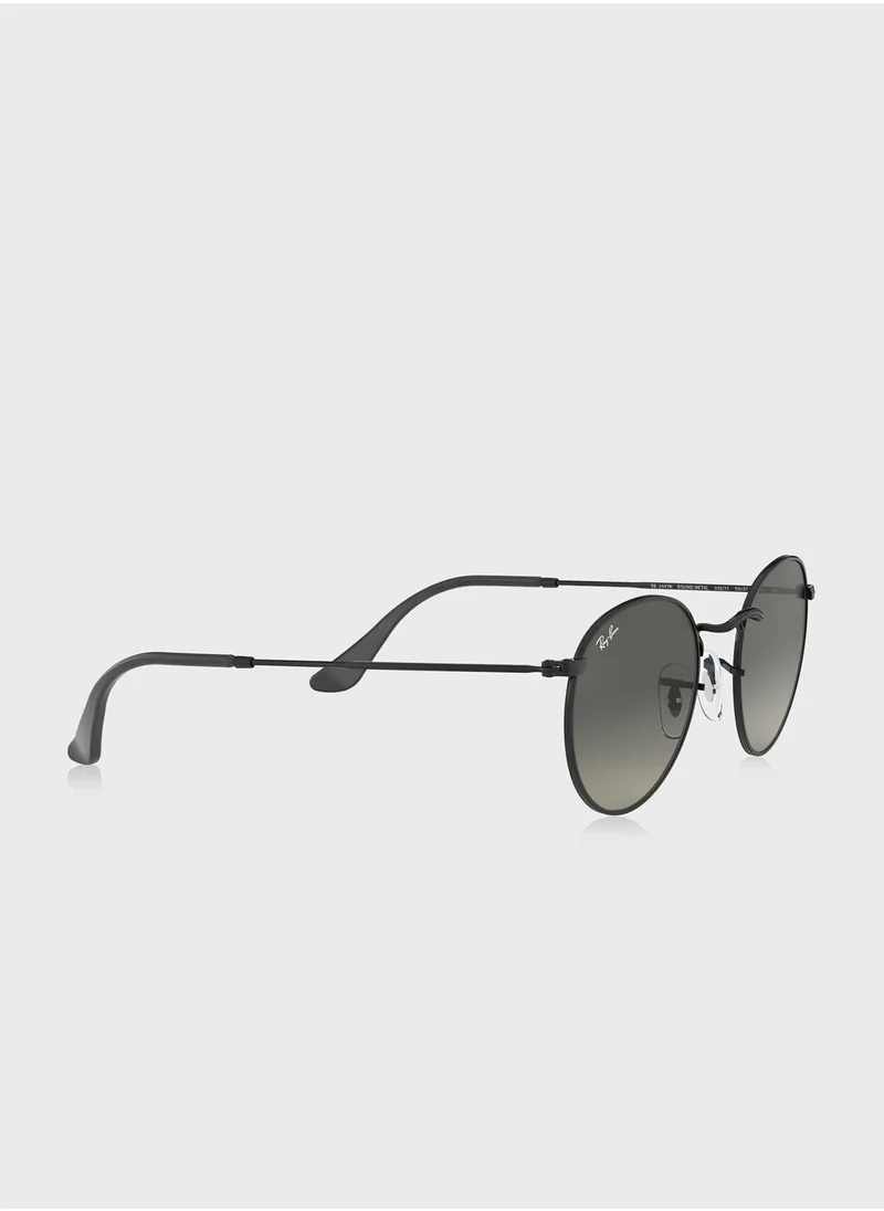 Ray-Ban 0Rb3447N Round Metal Sunglasses