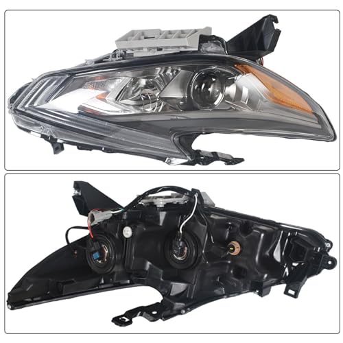munirater Headlight Assembly Passenger Side Black Bezel Halogen Type Replacement for 2016 2017 2018 Nissan Altima NI2502249 NI2503249 (2.5L L4 2488cc 152 CID; SR) - Image 2