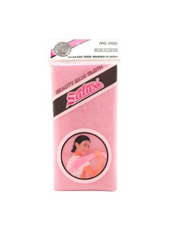 Salux Nylon Japanese Beauty Skin Bath Wash Cloth/Towel - Pink  - Image 1