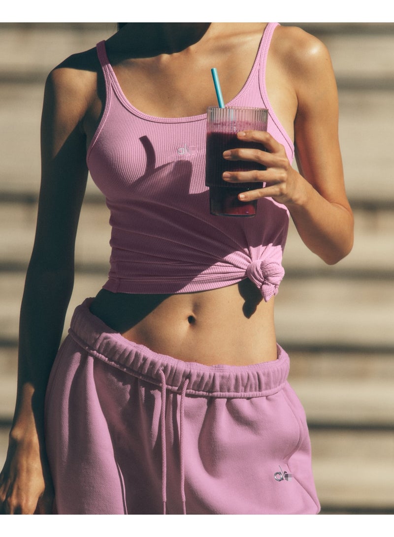 Alo Yoga Solid Color Basic Tank Top - Essential for Daily Slim Fit Layering & Outerwear, Comfortable and Breathable - Image 4