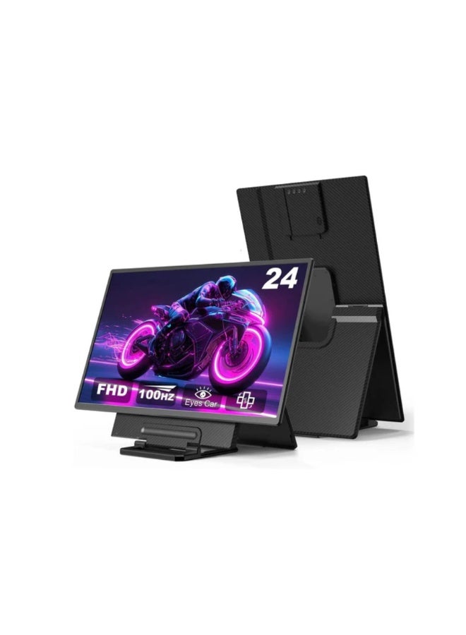 ڤي2كوم شاشة محمولة V2COM مقاس 23.8 بوصة D1 IPS عرض كامل الجودة / QHD / 4K USB-C و HDMI حامل قابل للتعديل شاشة خارجية للابتوب والكمبيوتر والألعاب - Image 2