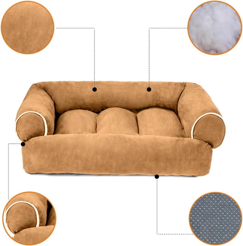 Dog Bed Pet Dog Bed Sofa Autumn and Winter Sleeping Dog House Pet Nest Warm Dog Bed Pet Supplies Pet Bed (Color : C, Size : 2XL) (K Small) - Image 5