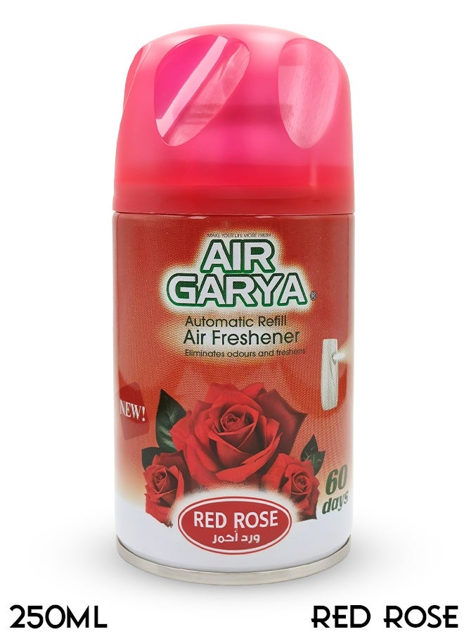 Air Garya Automatic Refill Air Freshener Red Rose 250ml – Long Lasting Fragrance, Odour Eliminator, Home & Office Freshening Spray Compatible with Dispensers - Image 1